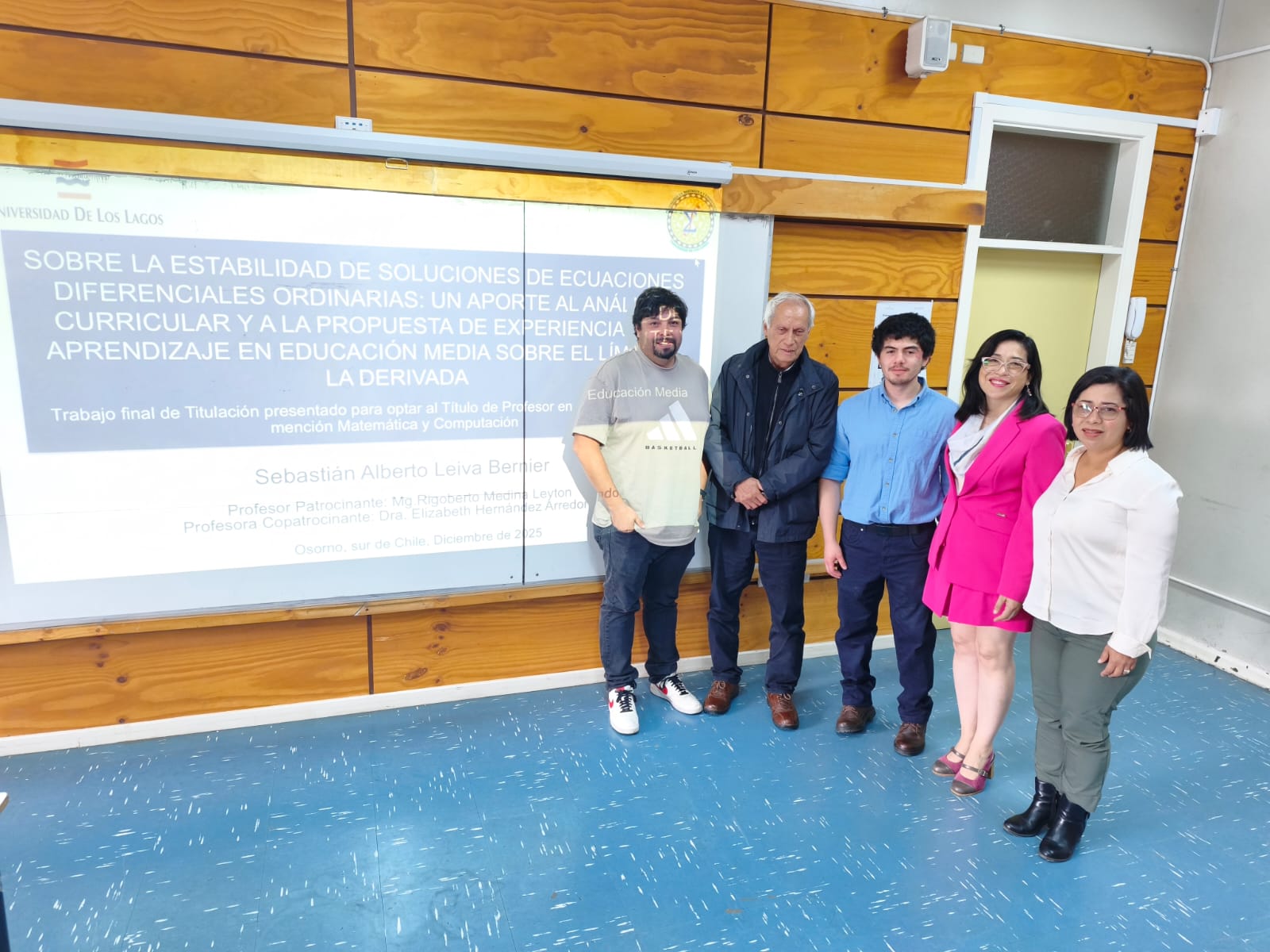 Estudiantes de Pedagogía en Matemática y Computación culminan exitosamente su proceso de Titulación en la sede Osorno